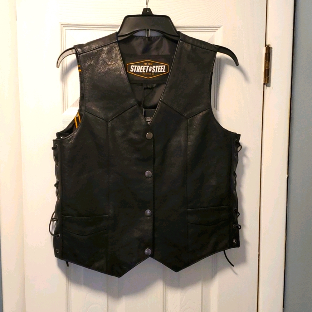 Leather vest